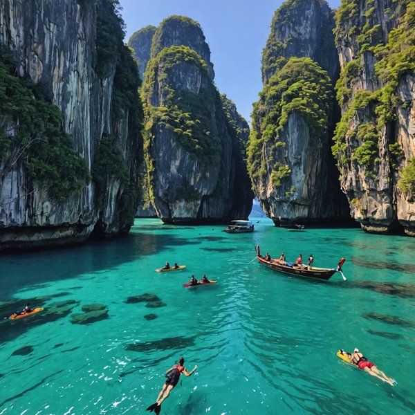 Quels sont les meilleurs spots pour la plongée en apnée sur les îles Phi Phi, Thaïlande?